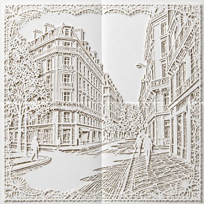 Papercutting Art Style Style Transfer Example