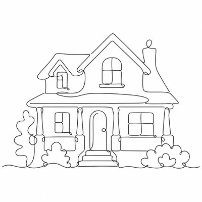 house with front view
