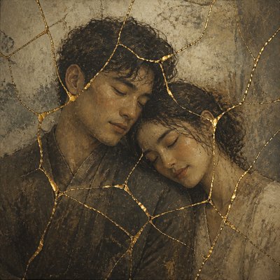 portrait of two people together