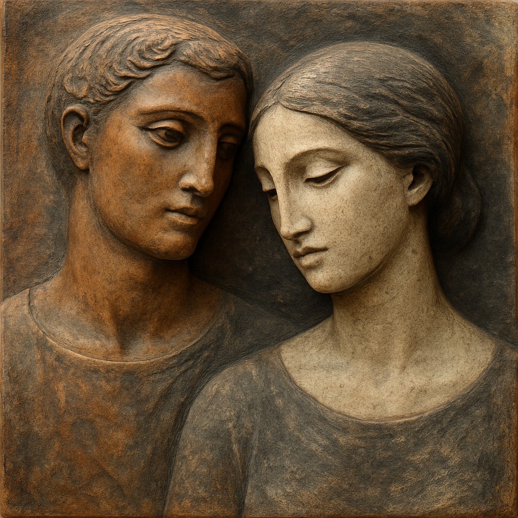 portrait of two people together