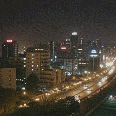 night time city scape