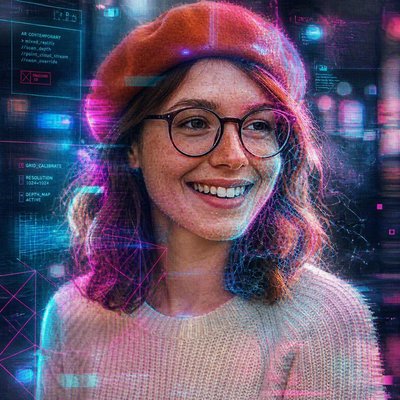 Augmented Reality Contemporary Art Style Style Transfer Example
