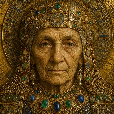 close-up portrait of an elderly person with expressive weathered features