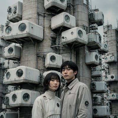 portrait of two people together