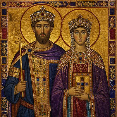 portrait of two people together