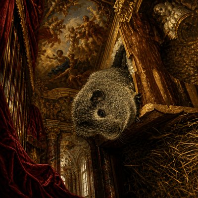 a stuffed animal hanging from the ceiling of a room
