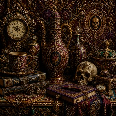 still life with everyday objects — Victorian Architecture Art
