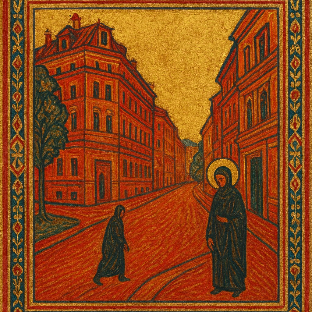 Orthodox Icon Religious Art Style Transfer Example