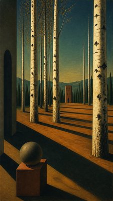a serene birch forest in soft morning light, no people, no text