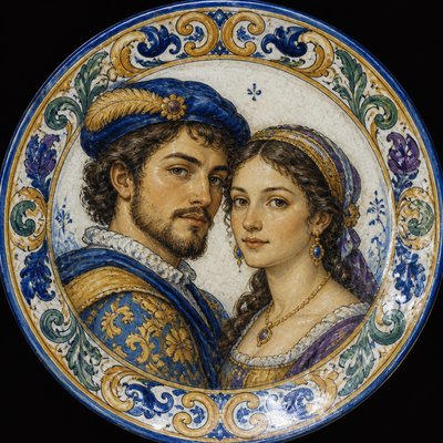 portrait of two people together