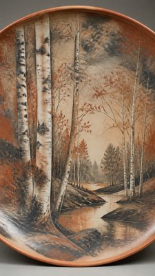 a serene birch forest in soft morning light, no people, no text