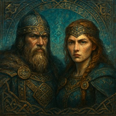 portrait of two people together