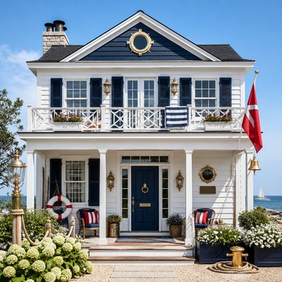 house with front view — Nautical Aesthetic