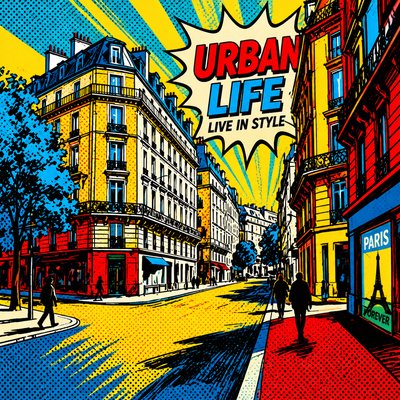 Advertisement Pop Art Style Style Transfer Example