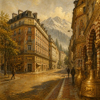 Bulgarian Art Style Style Transfer Example
