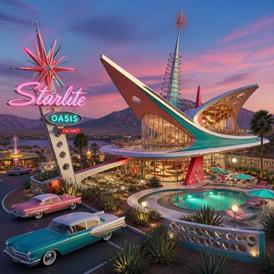 wide landscape with natural scenery — Googie Architecture