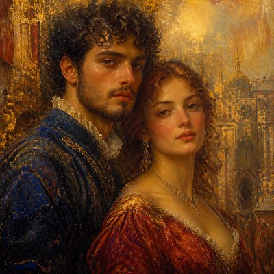 portrait of two people together