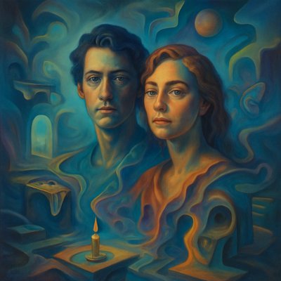 portrait of two people together