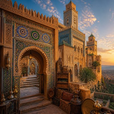 majestic castle on a hilltop