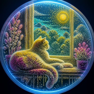 a cat lounging in a sunlit window