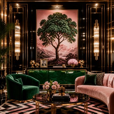 a tree in nature — Hollywood Regency Interior Design