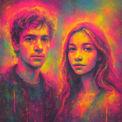 portrait of two people together