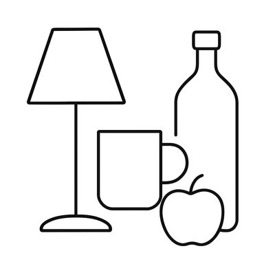 still life with everyday objects