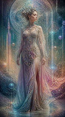 full-length portrait of an elegant figure