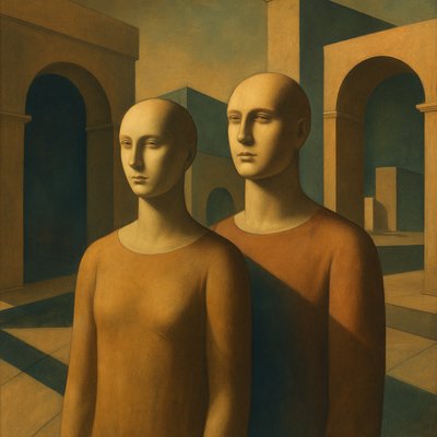 portrait of two people together