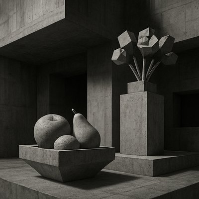 Brutalist Architecture Art 3