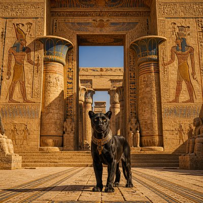 animal standing in natural pose — Ancient Egyptian Architecture