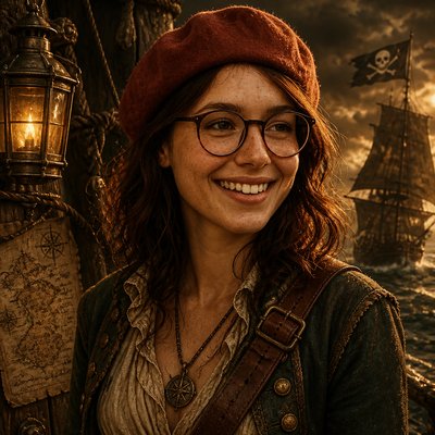 Piratecore Aesthetic Style Transfer Example