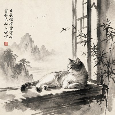 a cat lounging in a sunlit window