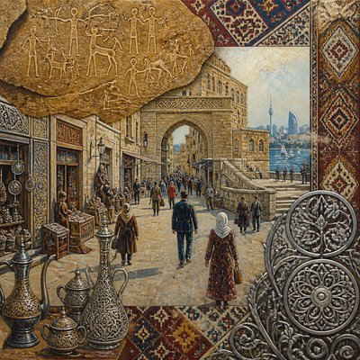 urban street with city activity