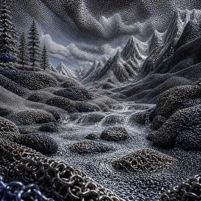 wide landscape with natural scenery — Chainmail Jewelry Style