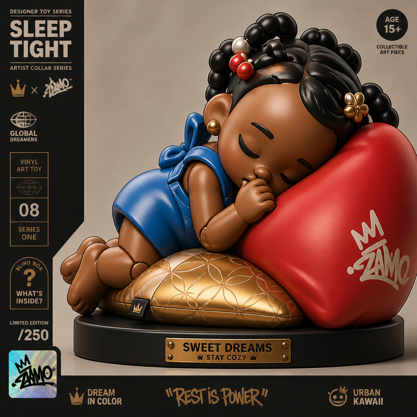 a statue of a baby girl sleeping on a pillow
