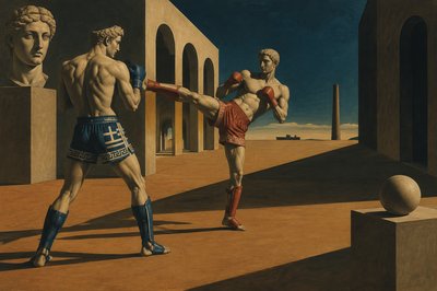 greek athletes kickboxing
