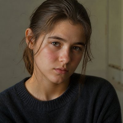 portrait of a person with expressive eyes