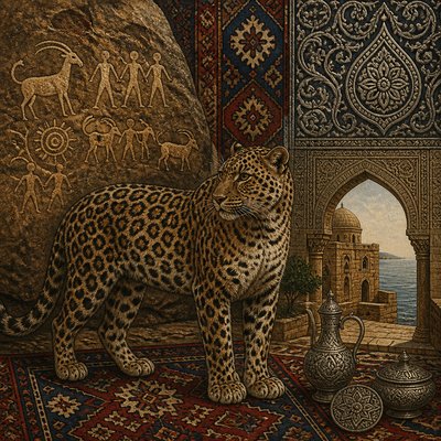 animal standing in natural pose — Azerbaijani Art Style