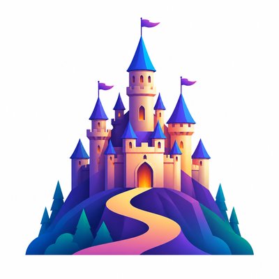 majestic castle on a hilltop