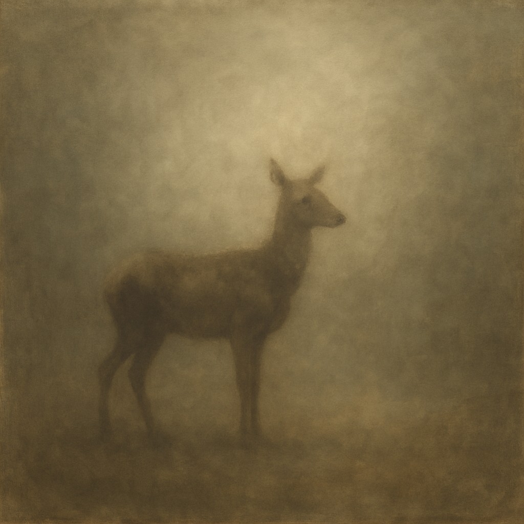 animal standing in natural pose