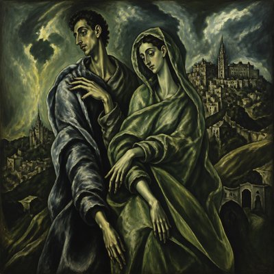 portrait of two people together