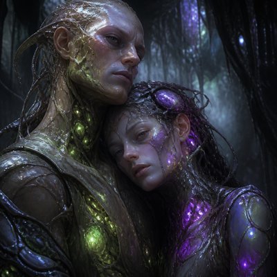 portrait of two people together