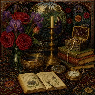still life with everyday objects