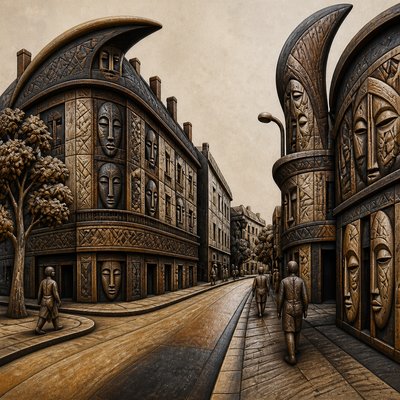 Guinean Art Style Style Transfer Example