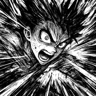 Shonen Battle Manga Art Style 1