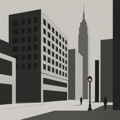 Minimalist Modern Art Style Style Transfer Example