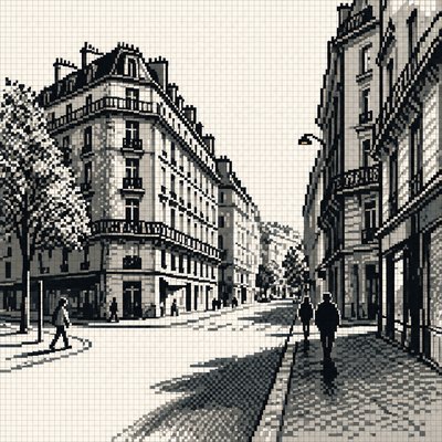 Pixel Digital Art Style Style Transfer Example