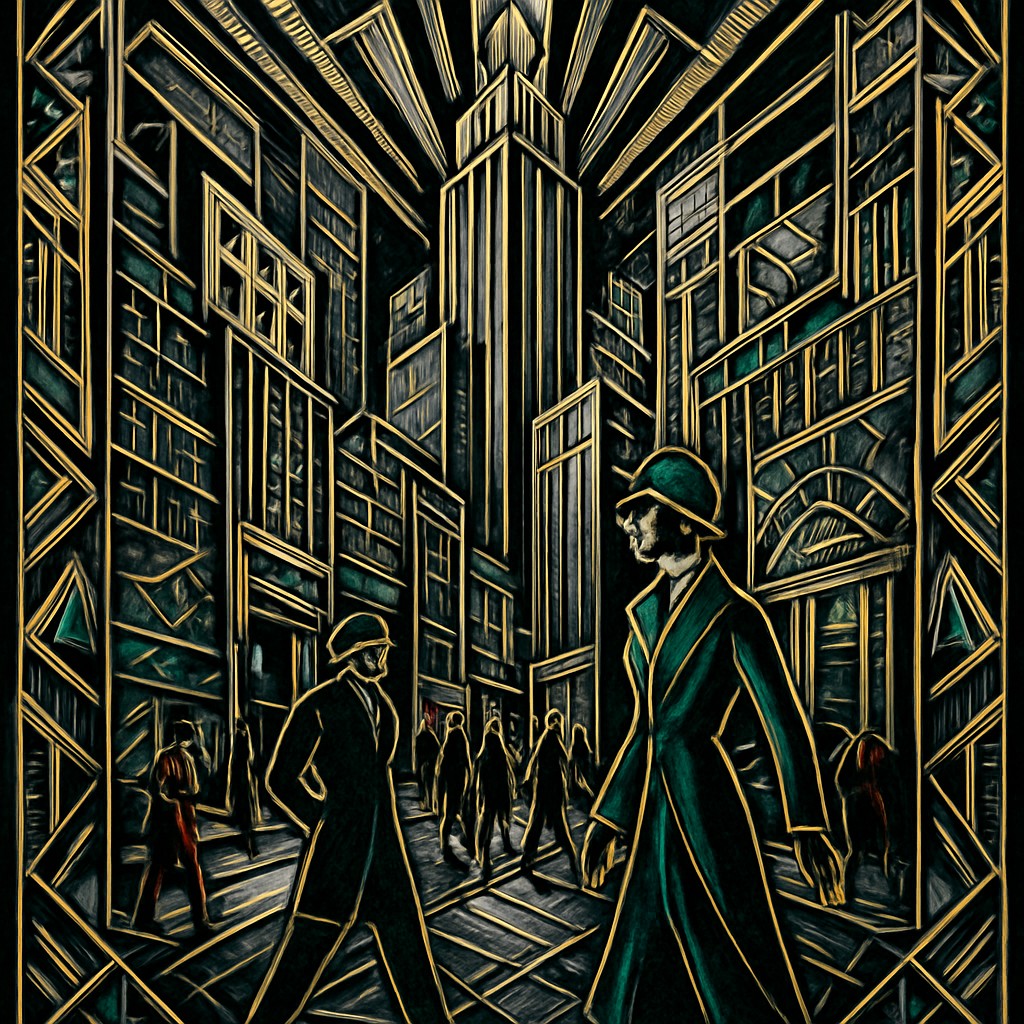 urban street with city activity