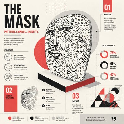 a poster of a face with a red circle around it